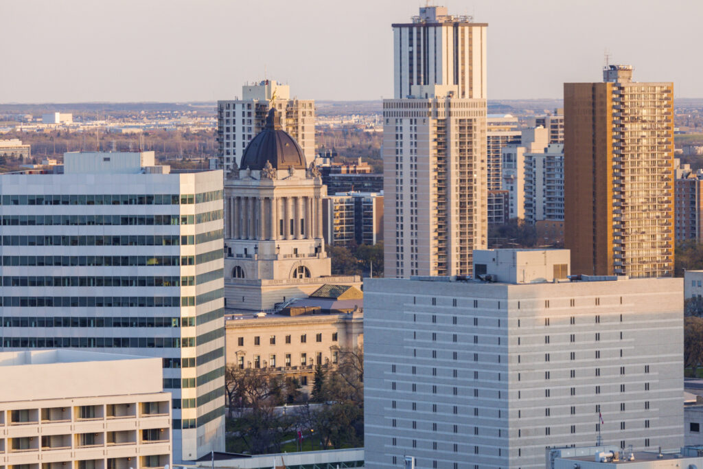 Exterior of manitoba legislative buiilding
